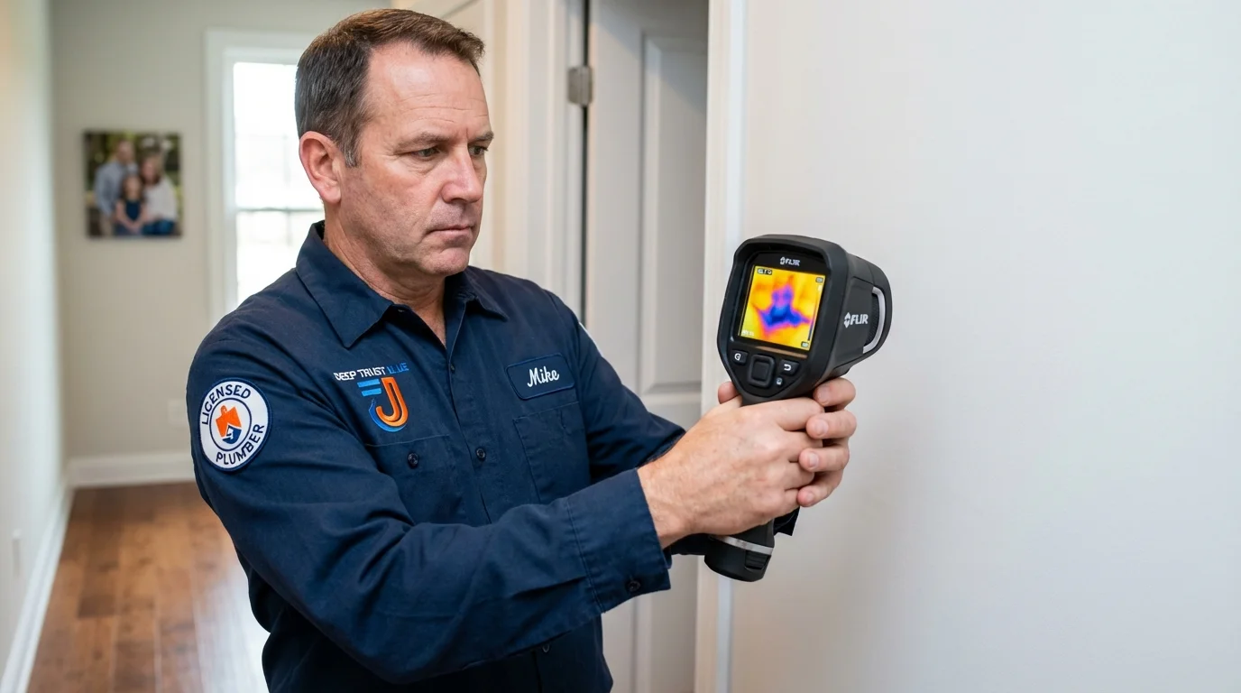 Thermal imaging leak detection by Johns Plumbing LLC in Shadyside